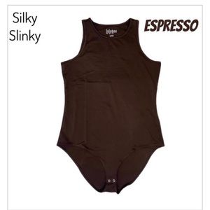 LulaRoe Simply Comfortable‎ Hope Brown Bodysuit NWT Size 2XL Curvy Sleeveless